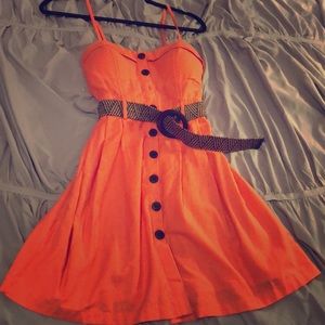 Coral button up dress 💗💗💗